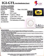 8.57/CT Natural Ceylonese Pukhraj Stone with Govt Lab Certificate-56610